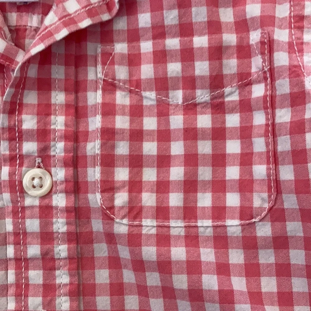 Infant Boys’ The Children’s Place Gingham LS Shirt (9-12M)